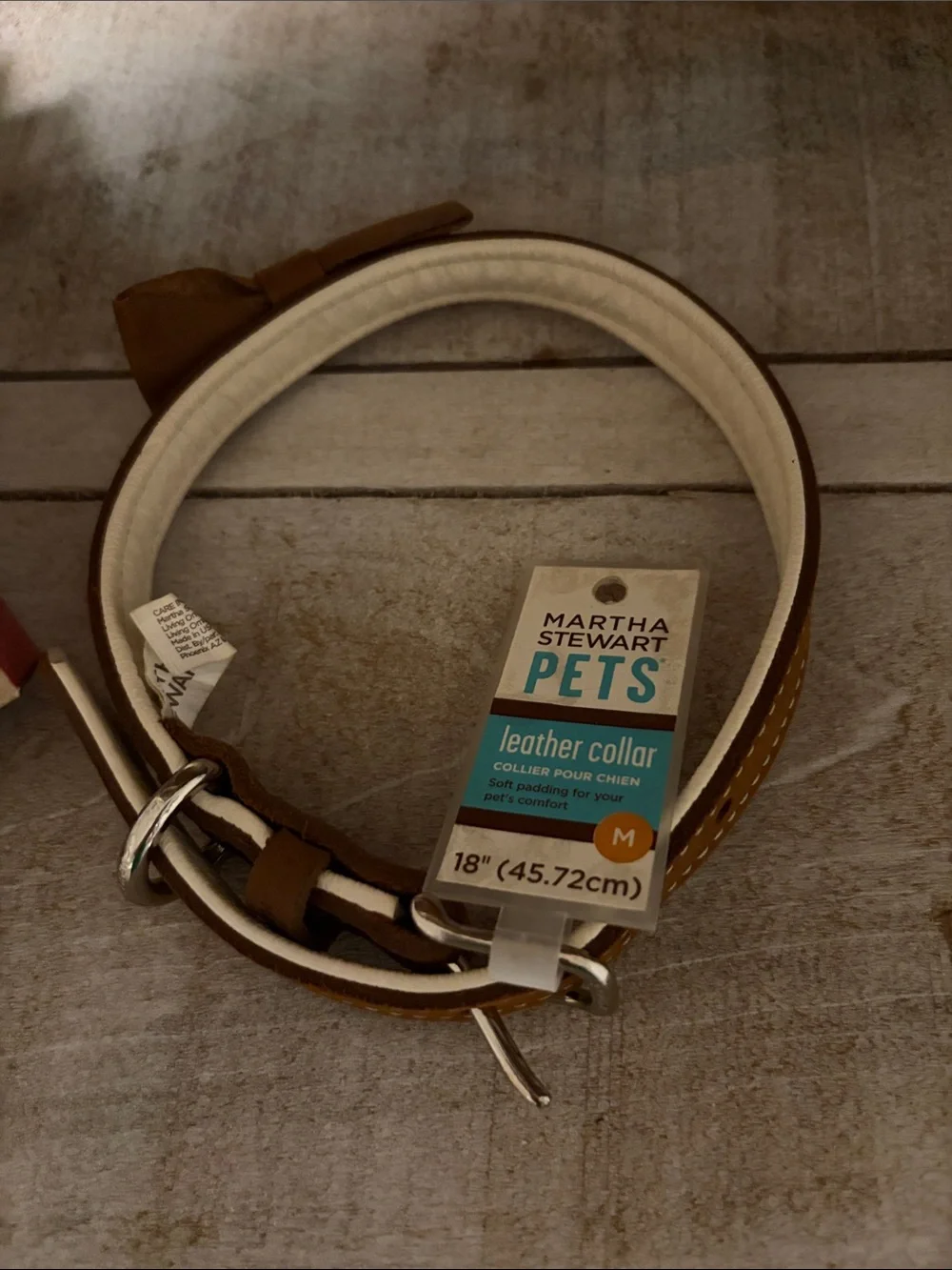 Brown Leather Dog Collar and leash and a licking mat for cat or dog